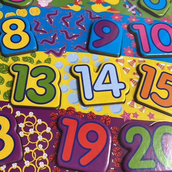 Chunky puzzle 123 educational math helper homeschool tutor learning toy - Picture 2 of 9